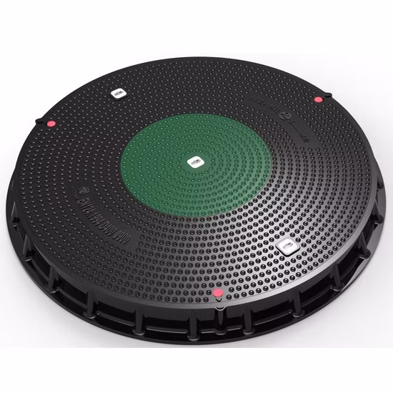 High Quality SMC Composite Watertight Round Manhole Covers and Frame FRP GRP Fiberglass Waterproof Square Lock Manhole Cover Resin Inspection Manhole Well Cover